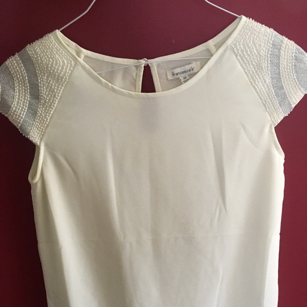 Francesca’s Short Sleeve Blouse